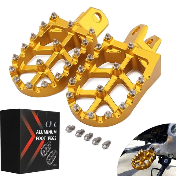 Dirt Bike Foot Pegs CNC Pedals for Suzuki RM125 1986-2006 RM250 1989-2006 RM250Z 2001-2006 RMX250 1989-1996 DRZ400 2000-2004 DRZ400E 2000-2007 Motorcycle
