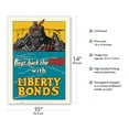 thumbnail image 2 of Beat Back the Hun with Liberty Bonds - Vintage War Poster by Frederick Strothmann c.1918 - Master Art Print 10in x 14in, 2 of 4