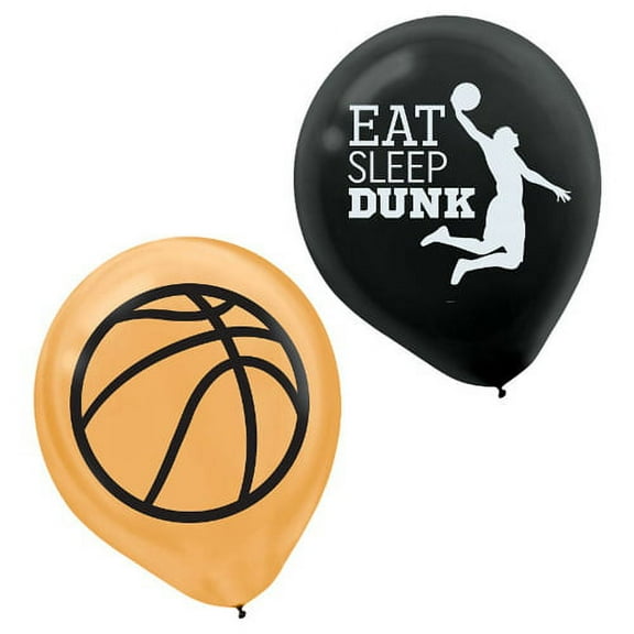 Basketball 'Nothin' But Net' Latex Balloons (6ct)