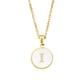 thumbnail image 5 of LUVCLS Collar de aleación Collar con letras inglesas Colgante circular 26 AZ Collar✨ F, 5 of 7