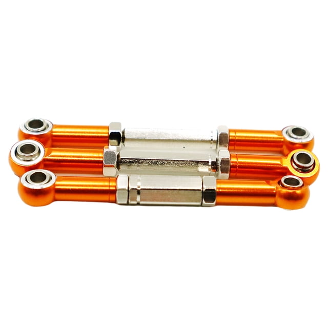 maskred Stronger Steering Link Rod Steering Linkage Tie Rod For 1/10 53633 OFF-Road Stronger Orange