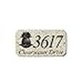 thumbnail image 3 of QualArc EXE-4702-AL-PA 9 in. StoneMetal Pineapple Logo Rectangle Solid Granite Address Plaque in Autumn Leaf Color, 3 of 3