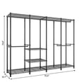 Winado Wire Garment Rack 4 Tiers Heavy Duty Clothes Rack with 3 Hanger ...
