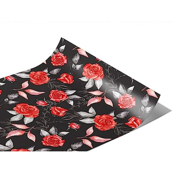 Rwraps Classic Floral Venus Rose Matte Vinyl Film Wrap 59in x 25ft Vinyl Vehicle Car Film Sheet Roll