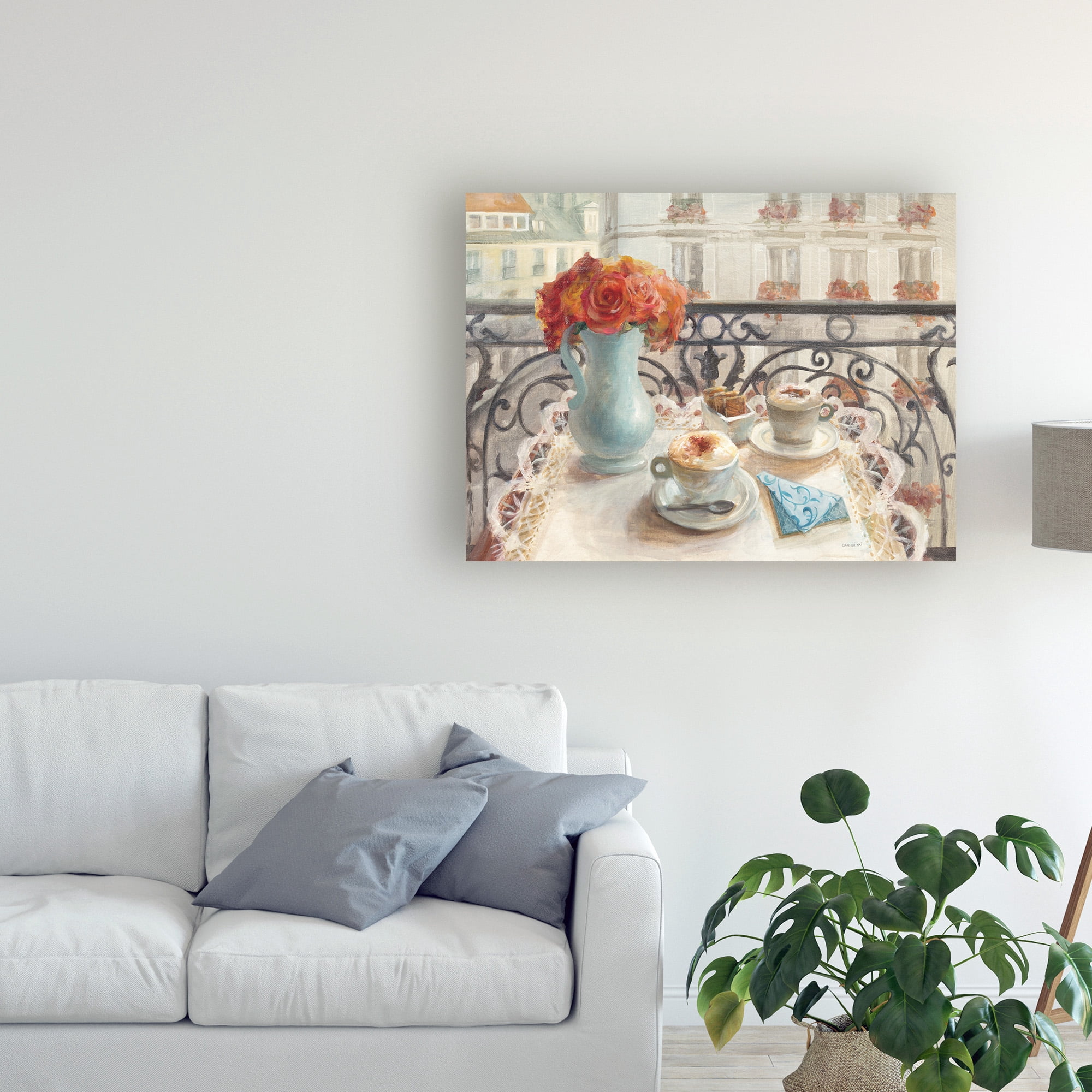 Trademark Fine Art 'Le Petit Dejeuner' Canvas Art by Danhui Nai