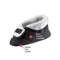 thumbnail image 2 of Silverts Men & Women Soft Fleece Booties Extra Wide Slippers, L, Fuschia, 2 of 2