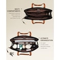 thumbnail image 3 of Bolsa de mano para portátil LOVEVOOK para mujer de 15.6 pulgadas, piel impermeable, 3 of 8