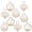 Champagne, variant on 9 Pcs Hand‑Painted Christmas Tree Ornaments, 3.14 Inch Plastic Hanging Baubles, Champagne Xmas Balls for Holiday Home Party Decor