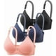 thumbnail image 1 of Pack de 3 sujetadores push up sin aros para mujer, top corto sexy con bustier, sujetador deportivo de entrenamiento con ajuste para yoga diario, fitness, deportes al aire libre, 1 of 5