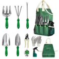 thumbnail image 1 of GardenHOME Juego de herramientas de jardín – Juego de herramientas de mano de jardín de 11 piezas con bolsa de mano ajustable y delantal herramientas de jardinería para mujeres, 1 of 5