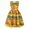 thumbnail image 2 of Toddler Kids Baby Girls African Dashiki Traditional Style Sleeveless Round Neck Dress Ankara Princess Dresses Outfits, 2 of 5