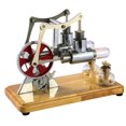 thumbnail image 1 of Stirling Engine Kit Hot Air Motor Model Physical Dual Engine Generator Model with LED Light Flywheel Design Scie, 1 of 7