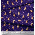 thumbnail image 3 of Soimoi polyester Crepe Fabric Paw,Bone & Puppy Dog Print Sewing Fabric Yard 52 Inch Wide, 3 of 3