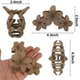 thumbnail image 3 of 6PCS Flower Hair Claw Clips Cute Hair Clips Hawaiian Plumeria FLower Claw clip Flower Clips for Thick Thin Hair Large Flower Hair Claw Clips for Women Non Slip Strong Hold Hair Catch Clamp Barrettes, 3 of 5