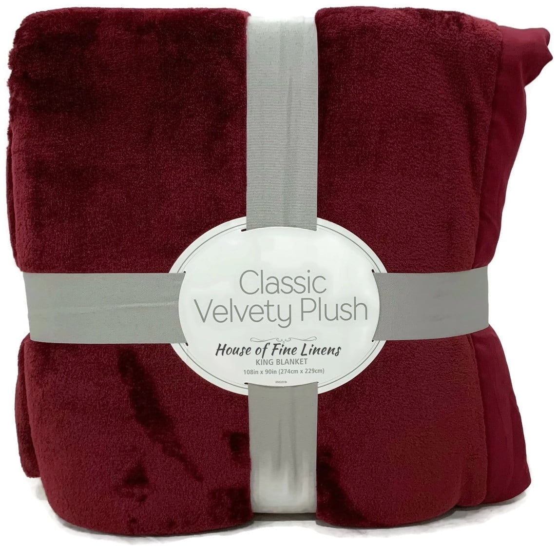 Berkshire Classic Velvety Plush King Blanket Windsore Wine Walmart