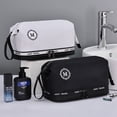 thumbnail image 2 of Double-Layer Travel Toiletry Bag, Men Essentials Shaving Dopp Kit Organizer with Dry Wet Separation, 2 of 5