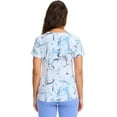 thumbnail image 5 of Healing Hands Purple Label Scrubs Top For Women Amanda Print 2266, 5 of 7