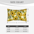 thumbnail image 6 of LNWH Rectangle Pillow Cover, Sunflowers Orange Daisy Floral Cushion Covers Pillowcase for Couch Bedroom Sofa, 20"x30", 6 of 7