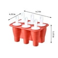 thumbnail image 4 of RXIRUCGD Collapsible Popsicle Molds with Sticks - Freezer Trays for Homemade Ice Cream (4 Colors), 4 of 8