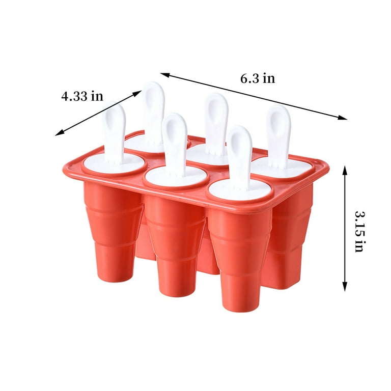 3/4 Cell Silicone Popsicle Mold Magnum Ice Pop Maker Ice Cream Mold Ice  Tray Mold