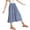 Blue, variant on Midi Skirts for Teen Girls Print A Line Elastic Waist Half Body Dresses Summer Casual Loose Boho Beach Vacation Dresses