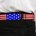 thumbnail image 4 of Buckle-Down Belt, Seatbelt Buckle Belt, Americana Stars Stripes Red White Blue, Youth 22 to 32 Inches, 4 of 9