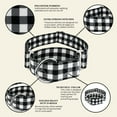thumbnail image 7 of Country Brook Petz® 1 1/2 inch Black & White Buffalo Plaid Martingale Dog Collar, Medium, 7 of 7