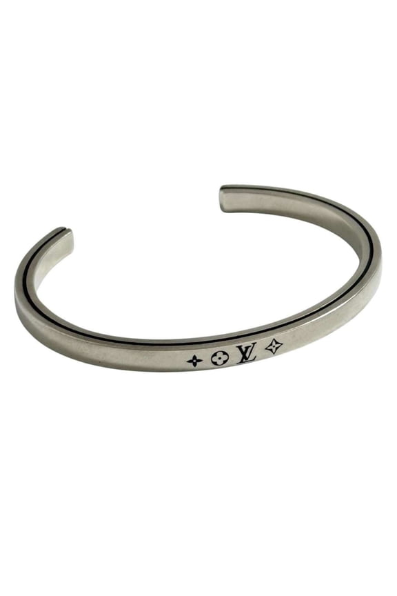 Pre-Owned Louis Vuitton Men's Cuff Bracelet LV Tailor Bangle 925
