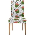 thumbnail image 2 of ZHANZZK Watermelon Cartoon Face Stretch Chair Cover Protector Seat Slipcover for Dining Room Hotel Wedding Party Set of 4, 2 of 6