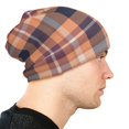 thumbnail image 6 of DouZhe Beanie Hats for Men and Women, Retro African Style Plaid Patterns Adult Unisex Knit Hat Winter Warm Skull Cap, 6 of 7