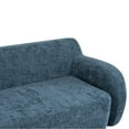 thumbnail image 4 of 3 Minimalist - 81.5" Curved Compression For Living Room, Bedroom, Apartment Extra Large Seats, Dark Blue , Sponge Filled, Easy Assembly- , Long, Curved, Padding Bedroom, 4 of 5