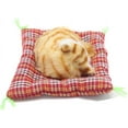 thumbnail image 3 of 2Pcs Sleeping Cat on Pad Doll Toy, Cute Mini Kitten on Pad with Meows Sounds Decor Hand Toy Gift for Kids Boys Girls, 3 of 5