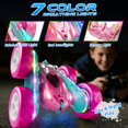 thumbnail image 3 of Auto RC Zalneo rosa 4WD con volteretas, luces LED y batería USB-C, 3 of 7
