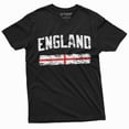 thumbnail image 3 of England Tee Shirt Uk English Flag Banner Soccer Football Nationality Patriotic Tee (4X-Large Grey), 3 of 6