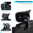 thumbnail image 6 of AECOJOY 7 Points Massage Office Chair with Heat Faux Leather Ergonomic Reclining Computer Chair With Adjustable Headrest & Footrest in Black, 6 of 8