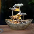 thumbnail image 1 of Relaxation Indoor Waterfall Fountain Tabletop Water Fountain LED Light for Home Office Room Desktop Decoration A, 1 of 5