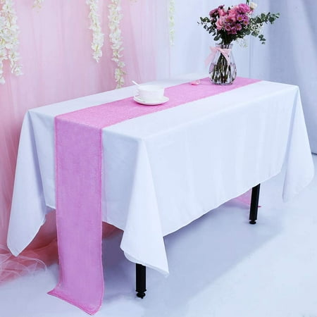 

by 108-Inch Wedding Red Sequin Table Runner Red