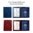 thumbnail image 2 of Generic CDC Passport Holder Vaccine Card Holder PU Leather Vaccination Card Protector, 2 of 6