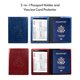 thumbnail image 2 of Titular del pasaporte CDC Titular de la tarjeta de vacunación Tarjeta de vacunación de cuero PU Genérico Titular de la tarjeta de vacunas, 2 of 7