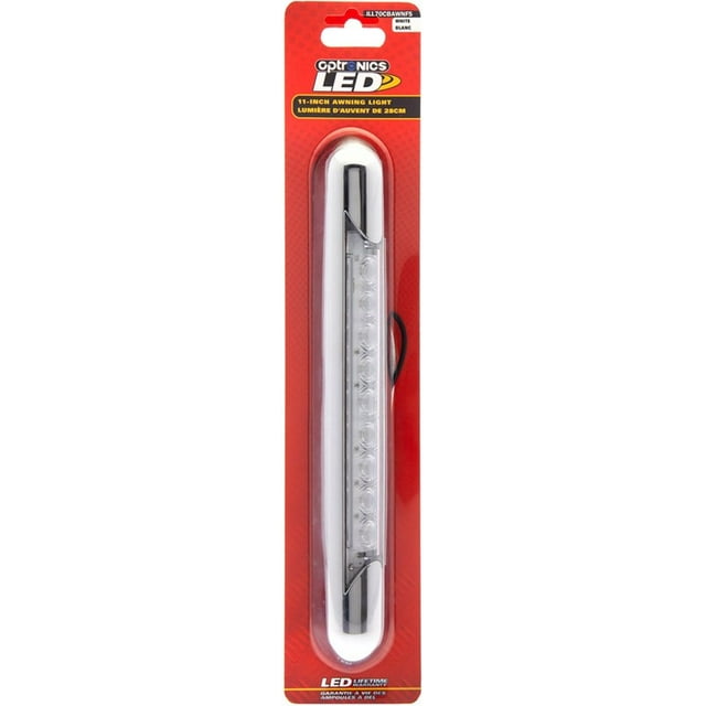 Optronics Awning Light ILL70CBAWNFS Opti-Brite; LED Awning Strip Light; 11 Inch Length; White; 12 Volt; Without Switch