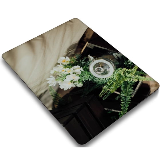 KSK KAISHEK Only for Old MacBook Pro 15" Case 2015 - 2012 Release Model A1398, Plastic Hard Case Shell Cover + Black Keyboard Cover, Flower 1456