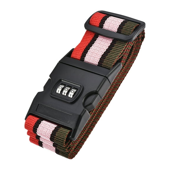 Uxcell Luggage Strap Suitcase Belt with Buckle, Combination Lock, 2Mx5cm