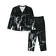 thumbnail image 1 of Balery New York City1 Conjunto de Pijama con Estampado para Mujer, Conjunto de Dos Piezas con Manga Larga, Ropa de Dormir Suave con Bolsillos, Pijamas Cómodos-Large, 1 of 7