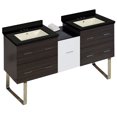 thumbnail image 1 of Imaginations Américaines 61,5 pouces W Vanity Set  Gris, 1 of 1