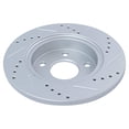 thumbnail image 5 of TRQ Rotor & Brake Pad Posi Ceramic Performance Drilled Slotted Rear Kit, 5 of 5
