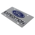 thumbnail image 3 of Ford Expedition Dual Logo License Plate (Chrome), 3 of 3