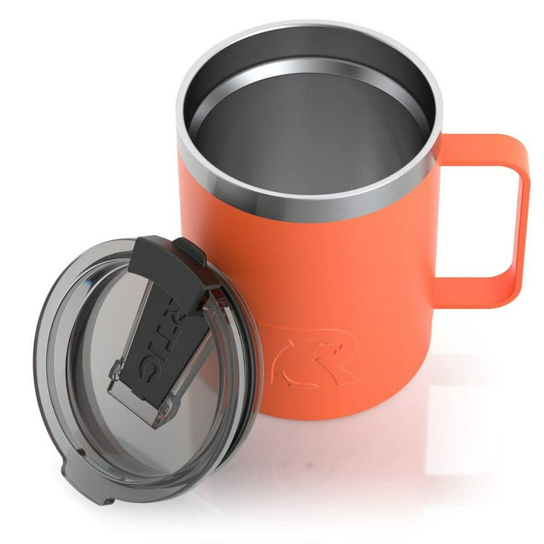 Prime Line MG407 12oz Vacuum Insulated Coffee Mug with Handle Os Red