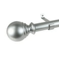 thumbnail image 2 of Decopolitan 1" Diameter Ball Telescoping Drapery Rod Set 72-144" Silver, 2 of 4
