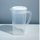 thumbnail image 2 of Jarra de agua de plástico TEVEQ con tapa, jarra hermética transparente para bebidas, recipiente para jugo, café y té helado., 2 of 5