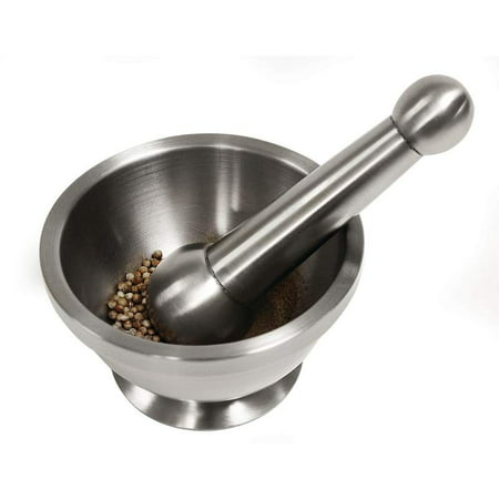 Maxam Stainless Steel Mortar And Pestle - KTHERB (Best Thin Set Mortar For Porcelain Tile)
